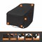 Modern Leisure Black Diamond Patio Swivel Lounge Chair Cover, Waterproof, 37.5 in. Lx39.25 in. Wx38.5 in. H, Black 3080 - alternate 3
